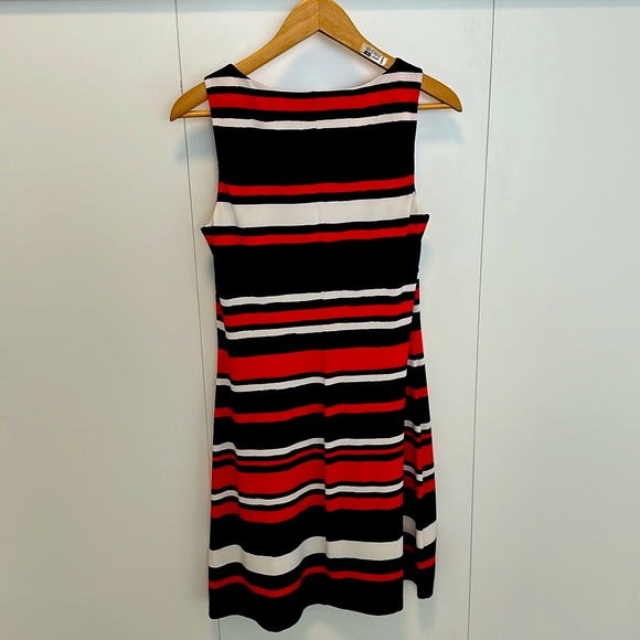 Ladies sleeveless striped shift dress. 
Classic colours red, white & blue. - Picture 3 of 3